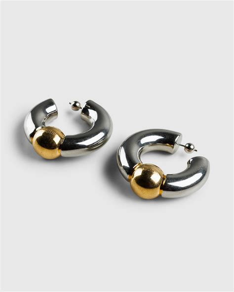 Jean Paul Gaultier Tube Earrings Silvergold Highsnobiety Shop