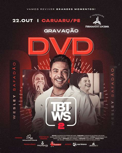 Wesley Safadão anuncia gravação do DVD TBT WS 2 em Caruaru PE saiba