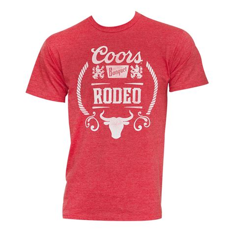 Coors Banquet Mens Red Vintage Rodeo T Shirt