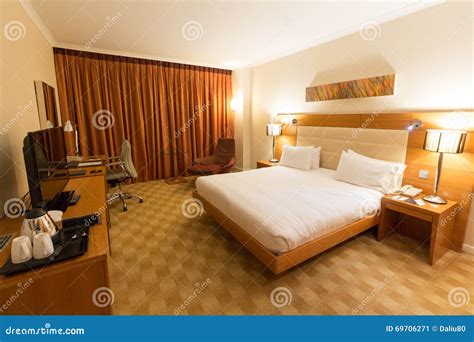 Spain, Barcelona - February 10, 2016: Hotel Room of Hilton Diagonal Mar Barcelona, Spain ...