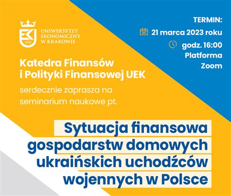 Zaproszenie Na Seminarium Naukowe Pt Sytuacja Finansowa Gospodarstw