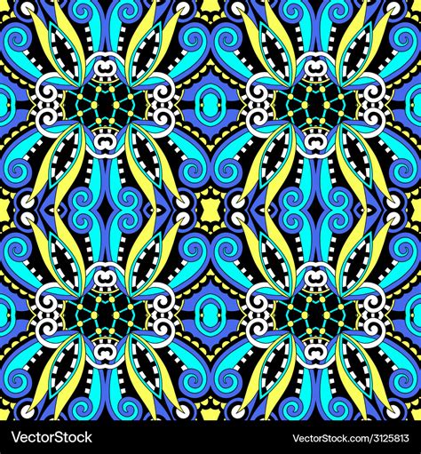 Seamless Geometry Vintage Pattern Ethnic Style Vector Image