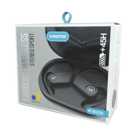 Fone Intra Auricular Bluetooth Tws Kimaster Tws Preto Kase