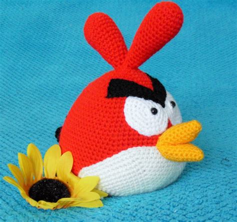 Kirju Mirju käsitöö Red Angry Bird Free amigurumi crochet pattern