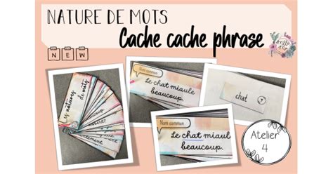 Nature De Mots Cache Cache Personnage