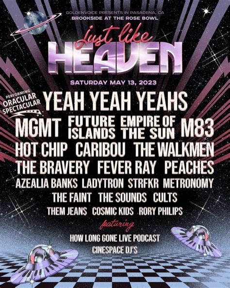 Just Like Heaven Festival Lineup Dulcia Isabelle