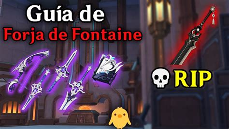 Armas de Forja de Fontaine La guía y Pacto Vital YouTube