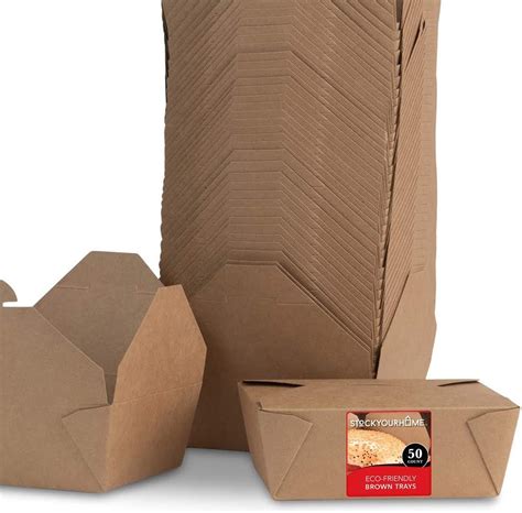 Amazon Take Out Food Containers Microwaveable Kraft Brown Take Out