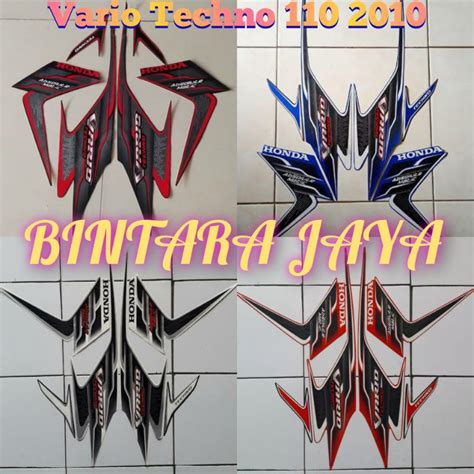 Jual Sticker Lis Striping Honda Vario Techno 110 Tahun 2010 2011