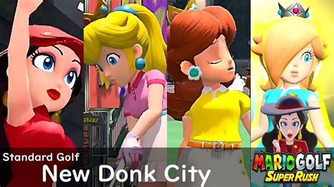 Mario Golf Super Rush Pauline Vs Peach Vs Daisy Vs Rosalina In New Donk