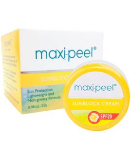 Maxi Peel Sun Protection Cream 25g Rejuvenating Sets