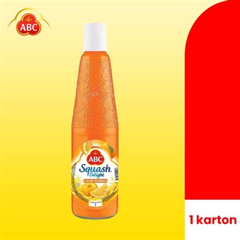 Jual Sirup Abc Squash Delight Orange 450 Ml 1 Karton Isi 12 Botol