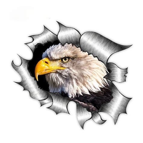 HGYCPP Bald Eagle Flag Car Sticker and Decal PVC Decoration Decals ...