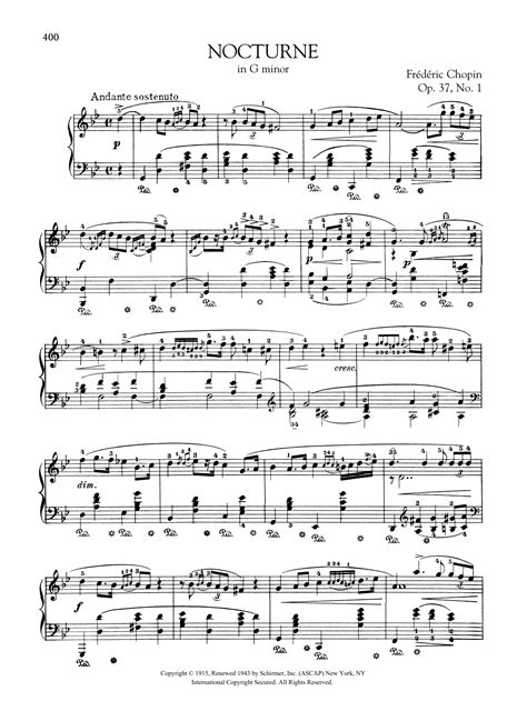 Nocturne In G Minor Op No By Fr D Ric Chopin Sheet Music For