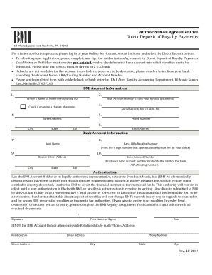 Fillable Online Bmi Direct Deposit Authorization Form Fax Email Print