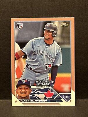 Topps Update Gabriel Moreno Rc Us Rookie Debut Gold