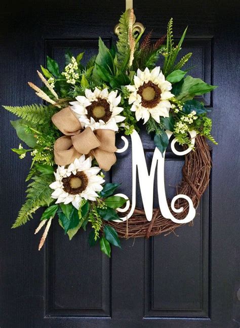 Front Door Wreaths Summer Door Wreaths Fall By Fleursdelavie Diy