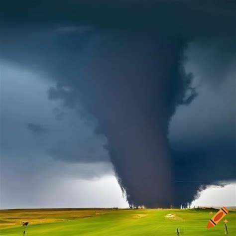 Massive Mile Wide Ef5 Wedge Tornado Striking The Plains With Dark Sky