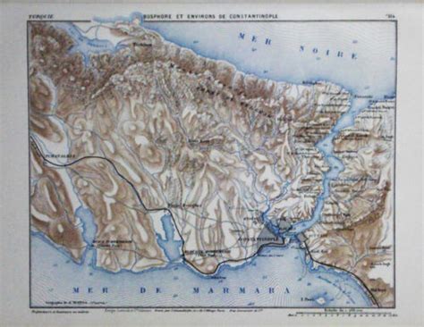 Original Mappa Militare Marga Topografica Bosforo E Dintorni