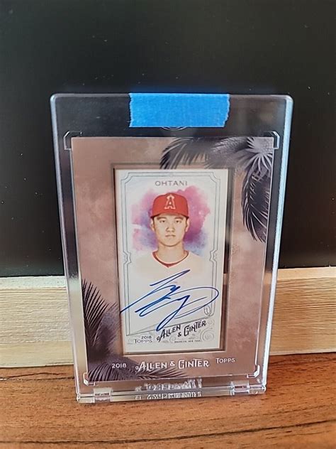 2018 Topps Allen Ginter Mini Baseball Shohei Ohtani RC Auto EBay