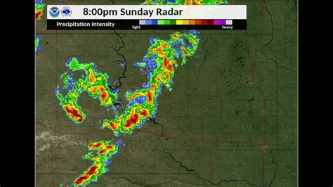 June 7 2020 Radar Loop Showing The Severe Thunderstorms In Central