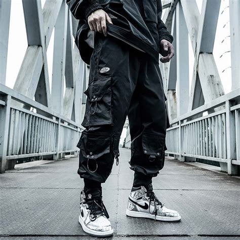 Cyberpunk cargo pants black - Cyberpunk Clothing