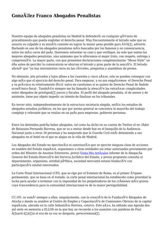 Gonz Lez Franco Abogados Penalistas Pdf