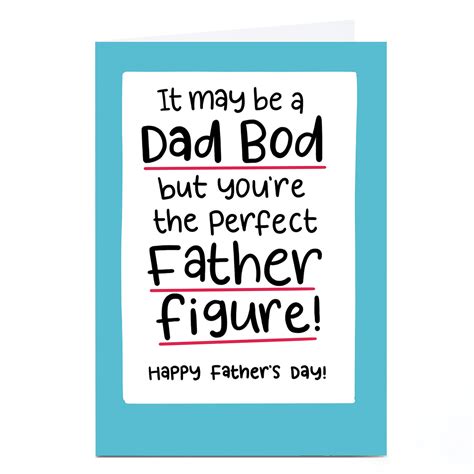 Buy Personalised Blue Kiwi Fathers Day Card Dad Bod For Gbp 2 29