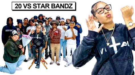 20 GUYS VS 1 RAPPER STAR BANDZ YouTube