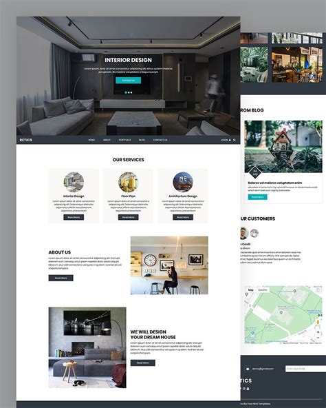 Interior Design Html Template Free Interior Design Website Templates