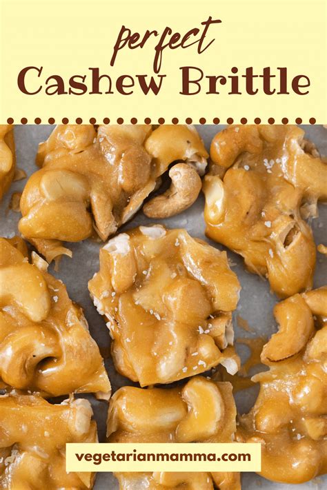 Cashew Brittle Vegetarian Mamma