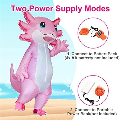 Stegosaurus Inflatable Costume Adult Axolotl Costumes Deluxe Halloween