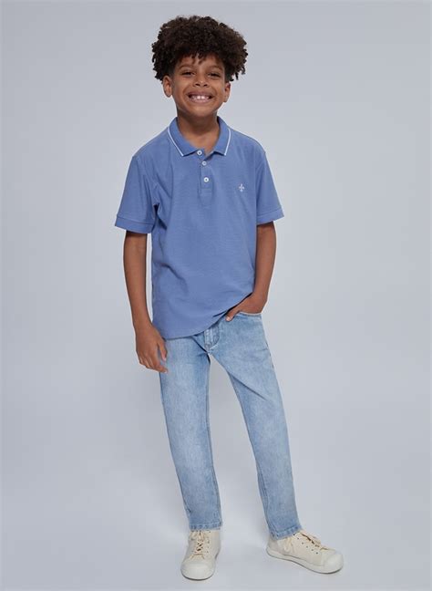 Cal A Jeans Slim Delave Infantil Dudalina Masculina Cal A