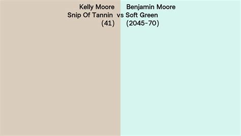 Kelly Moore Snip Of Tannin 41 Vs Benjamin Moore Soft Green 2045 70