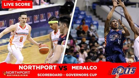 Northport Batang Pier Vs Meralco Bolts Sep Pba Governors Cup