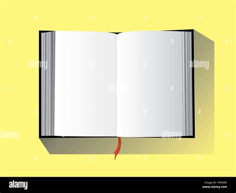 Hands Holding The Empty Open Book Stock Photo Alamy