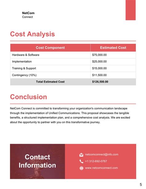 Unified Communications Proposal Template Venngage