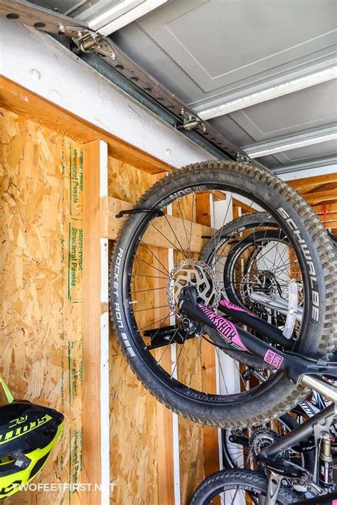 Diy Simple Bike Rack In The Garage For Cheap Bike Rack Bike Rack