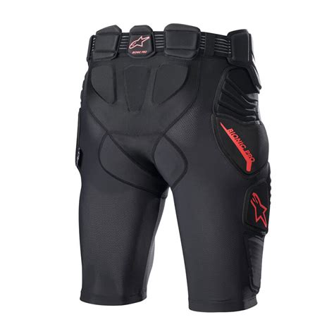 Pantaloncini Alpinestars Bionic Pro Nero Rosso Motostorm It