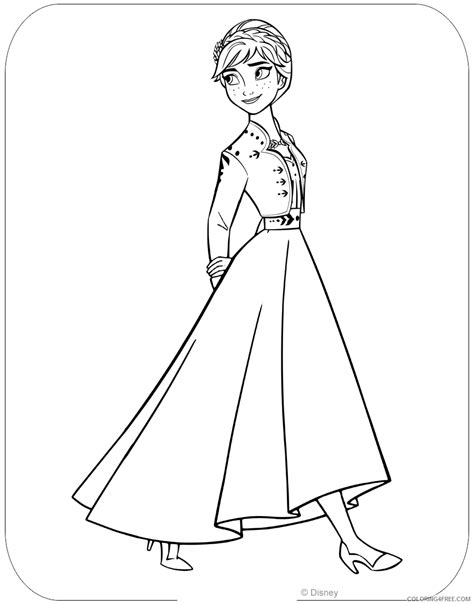 Anna Frozen Coloring Pages Printable Sheets Disneys Frozen Disneyclips