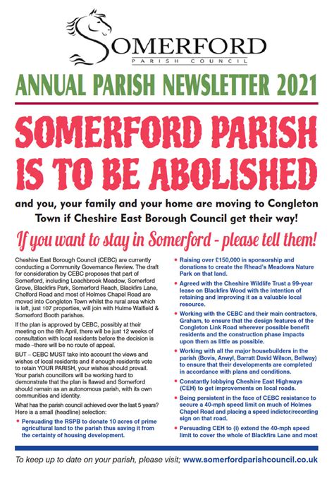 Newsletter Spring 2021 Somerford Parish Council