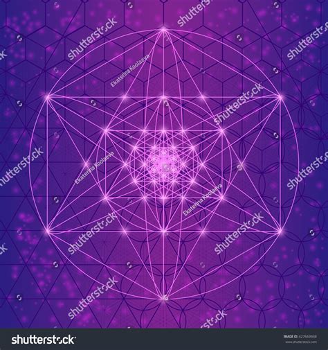 Sacred Spiritual Geometry Symbols Elements Mesh Stock Vector 427669348 Shutterstock