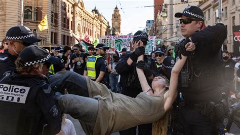 Extinction Rebellion Protest In Melbourne Flinders St Station Today