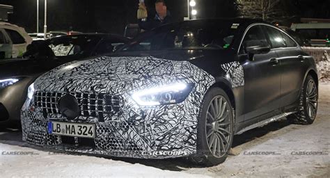 2024 Mercedes-AMG GT 4-Door Spied Inside And Out, Facelifted Model Set For An Evolutionary ...