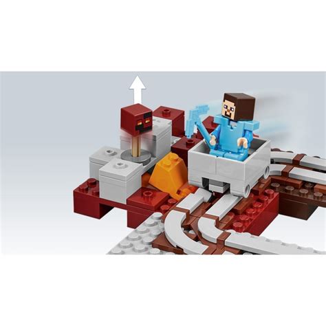 LEGO Minecraft 21130 Linia Kolejowa W Netherze