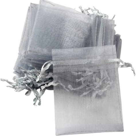 100Pcs Sacs Organza Sachets Pochettes Cadeau En Organza Sac À Bijoux