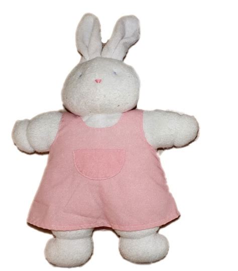 Peluche Doudou Lapin Blanc Rose Klorane Tablier Robe 35 Cm Vous Des Demain