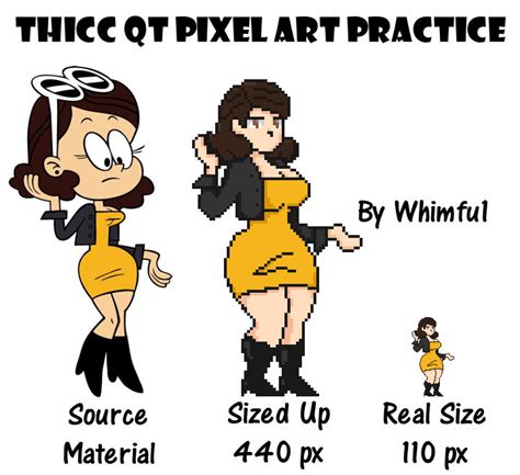 Thicc Qt Pixel Practice Loud House By Whimfu1 On Deviantart