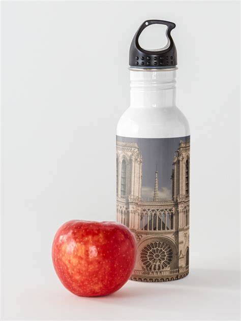 Notre Dame Cathedral Paris Water Bottle By Corbinadler Redbubble