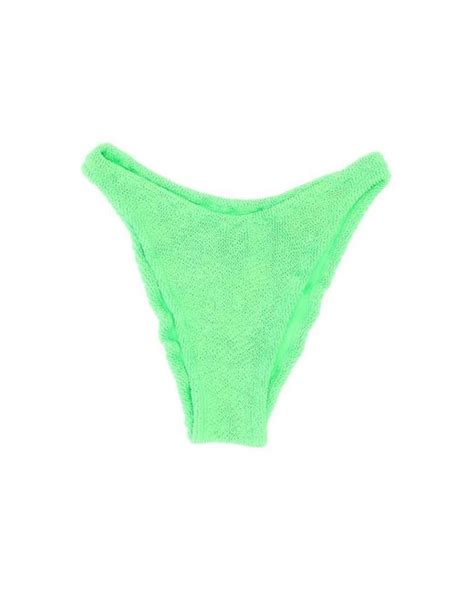 Mc2 Saint Barth Elise Crinkle Bikini Bottoms In Green Lyst